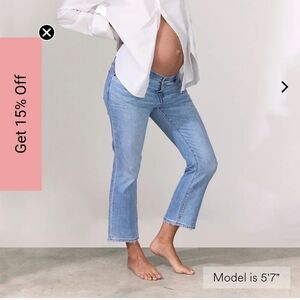 Hatch  Crop maternity  Women's Skinny Jeans